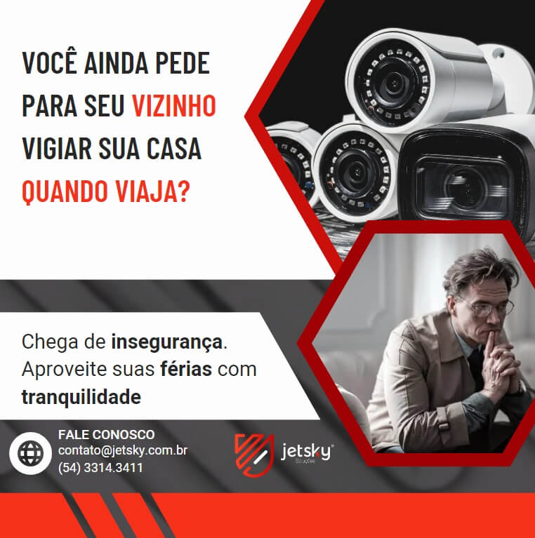 Deixe para trás a preocupação com a segurança da sua casa durante suas férias!